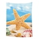 thumbnail image 1 of ABPHQTO Verano playa concha estrella de mar arena cielo dormitorio sala de estar arte tapiz colgante de pared tamaño 150x200 cm ABPHQTO QB-ZK-56-80x60, 1 of 1