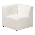 thumbnail image 4 of Baxton Studio Maya Modern White Boucle Fabric 5-Piece Modular Sectional Sofa, 4 of 6