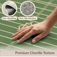 thumbnail image 6 of ODIKA 9'x12' Washable Area Rug Non-Slip, Chair-Friendly Football Field Gridiron Retro Pennant Doormat Door Footaball for Dining Room, Basement, Large Office, 6 of 7