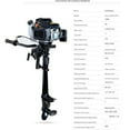 thumbnail image 5 of FETCOI HANGKAI 4-Stroke 4HP Heavy Duty Outboard Motor Fishing Boat Engine w/Air Cooling, 5 of 11