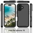 thumbnail image 2 of ShellTech for iPhone 16 Case, Full Body Clear Case with Built-in Screen Protector, Anti-Scratch Shockproof Bumper Phone Case for iPhone 16,Purple, 2 of 5