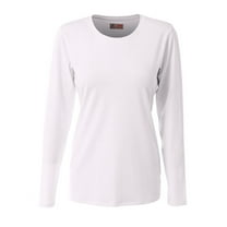 A4 Spike Long Sleeve Volleyball Jersey For Women in White | NW3015
