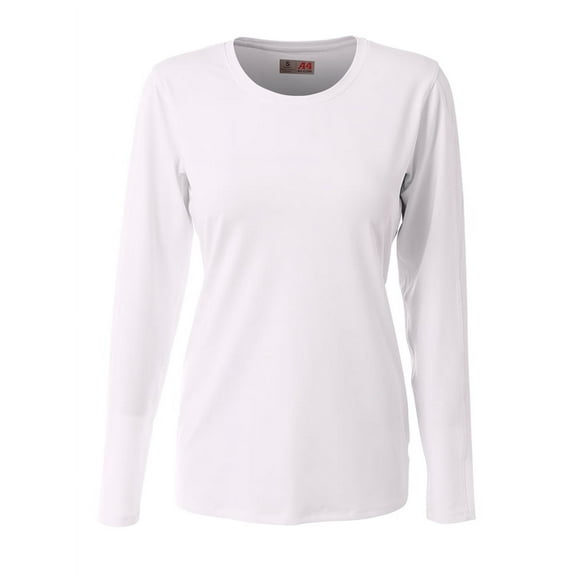 A4 Womens The Spike - Long Sleeve Volleyball Jersey Large White