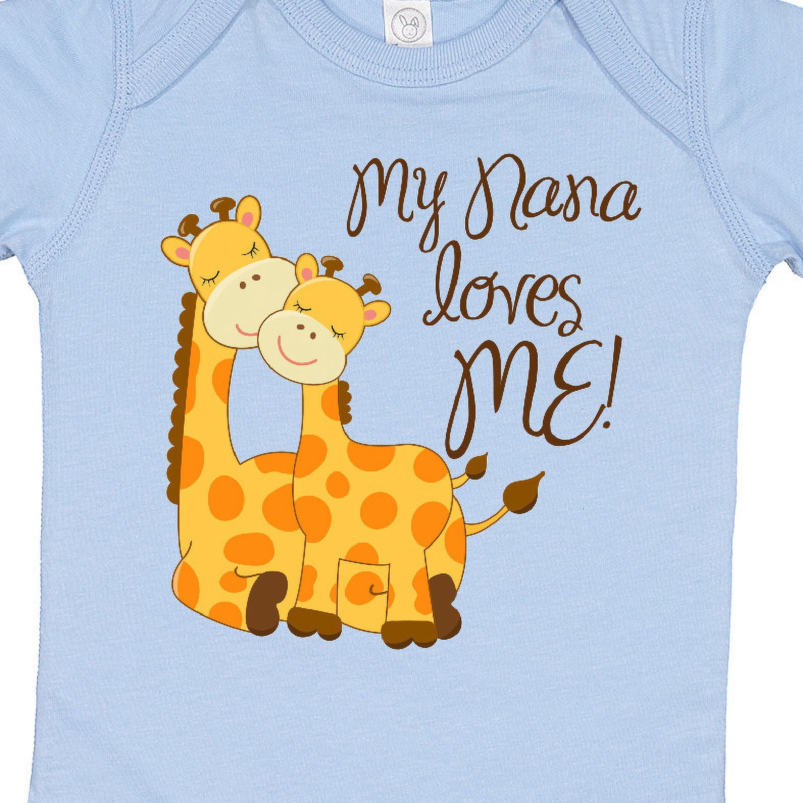 Inktastic My Nana Loves Me Boys or Girls Baby Bodysuit