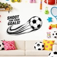 thumbnail image 7 of Soccer Theme Wall Decal For Bedroom Living Room Sports Home Wall Decoration Shoot For Your Goals 1 Set Of Stickers, 7 of 7