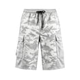 thumbnail image 6 of Cargo Camo Shorts for Men Relaxed fit Elastic Waist Long Athletic Shorts Summer Plus Size Hiking Shorts Multi Pockets, 6 of 6