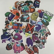 50PCS Among Us Sticker, Among Us Fandom Crewmate Game Stickers for Computer, Laptop, Phone, Travel Luggages, Motorcycle, Cartoon Water Bottlevia