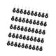 thumbnail image 2 of Juego de 50 aisladores de anillo atornillados negros para cercas eléctricas, accesorios para postes de madera., 2 of 9