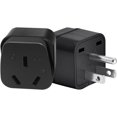 thumbnail image 3 of (2 Pack) US AU Plug Adapter,Australian Plug Adapter from USA, USA Standard 3 Prong Nema 5-15P Plug to AU Female Socket Power Converter Trave Adapter Electrical Adapter (US to AU Adapter), 3 of 4