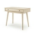 thumbnail image 4 of Camaflexi Solid Pine Wood Mid Century Desk with 1 Drawer, Light Oak Finish, 4 of 7