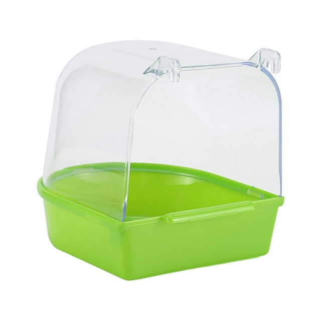 Caja de Baño para loros Yuyangstore Verde