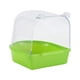 thumbnail image 1 of Caja de Baño de aves para mascotas, bañera de baño para loros, , fácil de instalar, accesorios para jaula para canarios, caja de ducha para Verde, 1 of 8