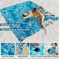 thumbnail image 4 of Beach Blanket Sandproof Waterproof 78''×81''1-5 Adults Oversized,Compact Lightweight Durable Beach Mat for Travel Camping Hiking Picnic Blanket, 4 of 10