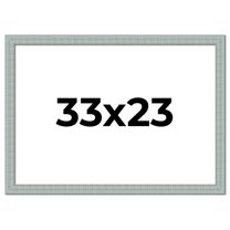 33x23 Frame Blue Teal Distressed Solid Wood Picture Frame | 1.625 Inch Moulding Width | Sonoma Blue