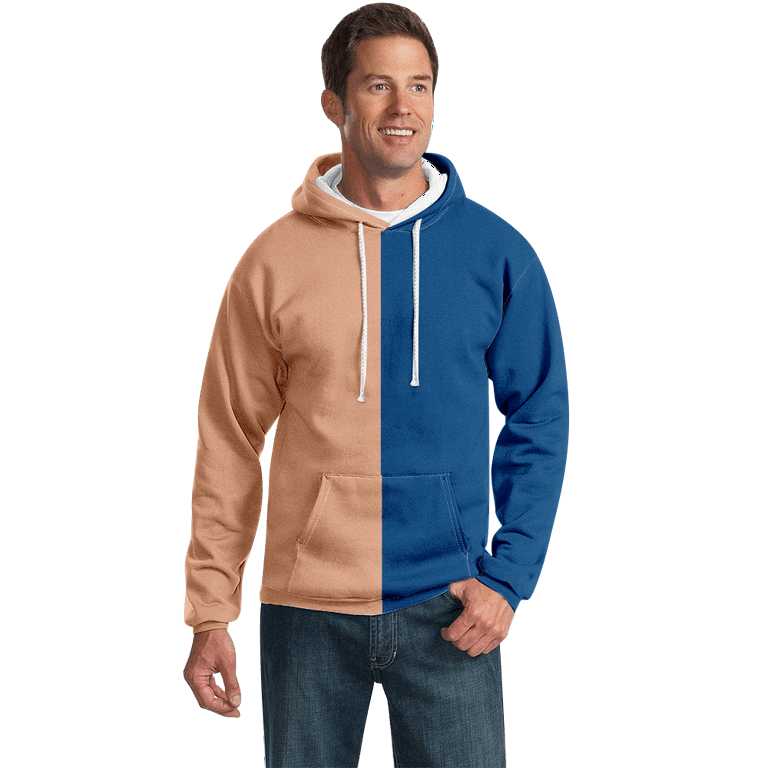 Plush Contrast Hooded Sweater Plush Contrast Hooded Sweater