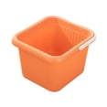 thumbnail image 1 of Milaget Foot Bath Basin 23.5cm Deep Foot Soaker Tub Home Use 154Pcs Small and Big Raised Orange, 1 of 9