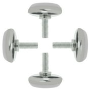 M6 x 15 x 30mm Furniture Leveling Feet Adjustable Leveler for Cabinet Leg 4pcs