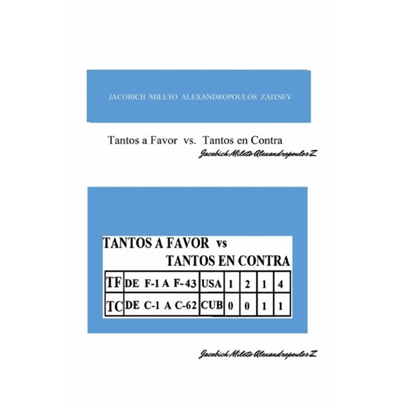 Tantos a favor vs Tantos en Contra, (Paperback)