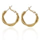 thumbnail image 2 of Sonducket 1 Pair Sterling Minimalist Earrings Twisted Hoop Girls Geometric Shape Jewelry Flowers Banquet Accessory Fashion Women Ropa, zapatos y accesorios Miscelánea Dorado Sonducket AP007445-01, 2 of 6