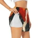 thumbnail image 1 of Balery Retro Space Rocket Launch Pantalones cortos deportivos para mujer con forro y dos bolsillos, elásticos, para entrenamiento, gimnasio, yoga-XX-Large, 1 of 7