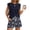 Navy, variant on Two Piece Sets for Women Crew Neck Sleeveless Pleated Solid Tank Top & Drawstring Retro Print Pocket Shorts Casual Summer Loungewear Hot Pink L