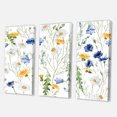 thumbnail image 3 of Designart ' Wildflowers Clover Bell and Chamomile II ' Traditional Canvas Wall Art Print, 3 of 3