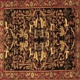 thumbnail image 1 of Ahgly Company Indoor Square Animal Brown Traditional Area Rugs, 7' Square, 1 of 4