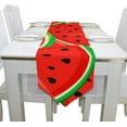 thumbnail image 4 of Coolnut Rectangle Cloth Table Runner, Beautiful Watermelon Pattern Table Cover 13"x90"for Wedding Birthday Holiday, 4 of 5