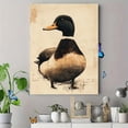 thumbnail image 4 of Qisvanset 12x16 Inch 2D Flat Framed Canvas Art, Vintage Duck Sketch Farm Rustic Nursery Home Wall Art Decor, 4 of 5