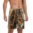 thumbnail image 2 of Rateoe Musical Horse Vintage Collage Print Men's Lounge Shorts – Soft & Breathable Pajama Bottoms with Pockets, Elastic Waistband, Lightweight Sleepwear for Nightwear & Loungewear-XX-Large, 2 of 6