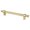 Modern Brushed Gold, variant on 160 mm Center to Center Radial Reign Cabinet Pull, Modern Brushed Gold