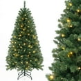 thumbnail image 2 of Costway 6 FT Christmas Tree with 568 PVC Branch Tips 200 Warm White LED Lights Gloves, 2 of 10