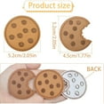 thumbnail image 5 of 20PCS Cookie Biscuit Iron on Patches Cookie Patch Chocolate Chip Cookies with a Bite Taken Out Embroidered Sewing Applique Accessories for DIY T-Shirt Hat Bag Jeans Costumes Crafts, 2 Styles, 5 of 9