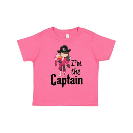 

Inktastic I m the Captain- Pirate Girl Gift Toddler Toddler Girl T-Shirt