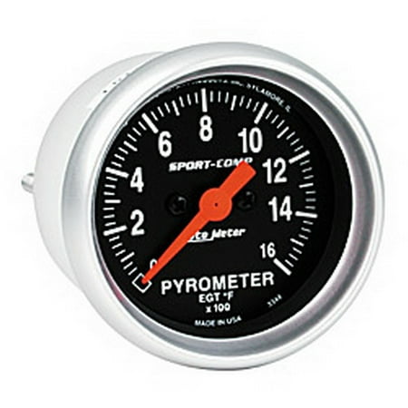 AUTO METER 3344 FULL SWEEP STREET, ELEC 2IN E.G.T. KIT, 0-1600`F