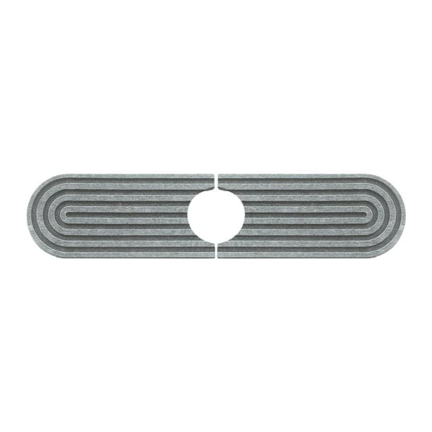 Tapete para grifo de cocina, protector contra salpicaduras para fregadero de cocina, tapete de secado, versátil, elegante y moderno Gris oscuro