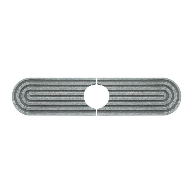 Tapete para grifo de fregadero de cocina, protector de encimera, tapete de secado antideslizante, reutilizable, fácil de usar Gris oscuro