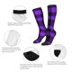 thumbnail image 3 of Fotbe Purple Buffalo Plaid Calcetas Divertidas Estampadas para Hombre y Mujer, Calcetas de Algodón hasta la Rodilla para Caminar, Correr, Enfermería y Embarazo, 3 of 6