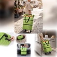thumbnail image 5 of Kieccall Foldable Rolling Utility Cart, Portable Collapsible Shopping Trolley with Wheels, Lightweight Carry Hand Cart for Grocery Laundry Home Use Gift, 5 of 7