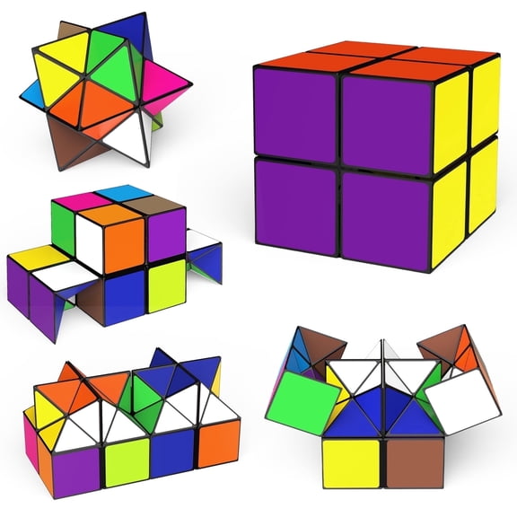 Star Cube Magic Cube Set, 2 in 1 Yoshimoto Cube for Kids and Adults, Toys for Boys and Girls