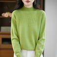 thumbnail image 4 of Wlynlyn Womens Long Sleeve Shirts Turtleneck Fall Winter Warm Ssolid Color Oft Knitted Loose Pullover Tops, 4 of 6