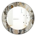 thumbnail image 1 of Design Art Designart Inc. Miroir du Milieu du Siècle 'Onyx Detail Composition' - Miroir Mural Ovale Ou Rond - 32x32, 1 of 2