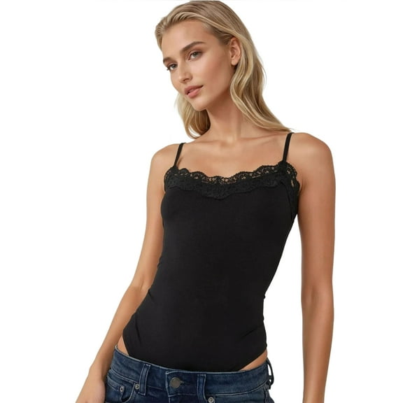 Lace V-Neck Slim Fit Bodysuit