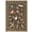 Brown, variant on HIWEAVER Black 2' x 8' Washable Floral Bordered Runner Rug for Kitchen Animal Cat Indoor Throw Carpet ​Modern Non-Slip Floor Cover for Dorm Decor