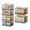 Extended four-layer stacked basket, variant on Extended Paragraph Stackable Storbcloset Organizer 4-pack Wire Baskets For Organizing Closet Organizers And StorShelves Open Home BBlack Clothes Snackss Can Be