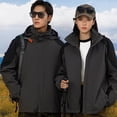 thumbnail image 2 of Windproof Winter Warm Coats for Womens Zip Up Warm Outdoor Leisure Charge Coat Men's And Women's Windproof And Rainproof Mountaineering Suit Group Purchase Work Suit Gifts for Womens, 2 of 3