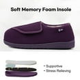 thumbnail image 5 of LongBay Women's Adjustable Diabetic Slippers Memory Foam Arthritis Edema Fuzzy House Shoes, 5 of 7