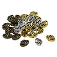 thumbnail image 4 of 30x Retro Hollow Out Buddha Yoga Metal Espaciador De Mezclado, 4 of 9