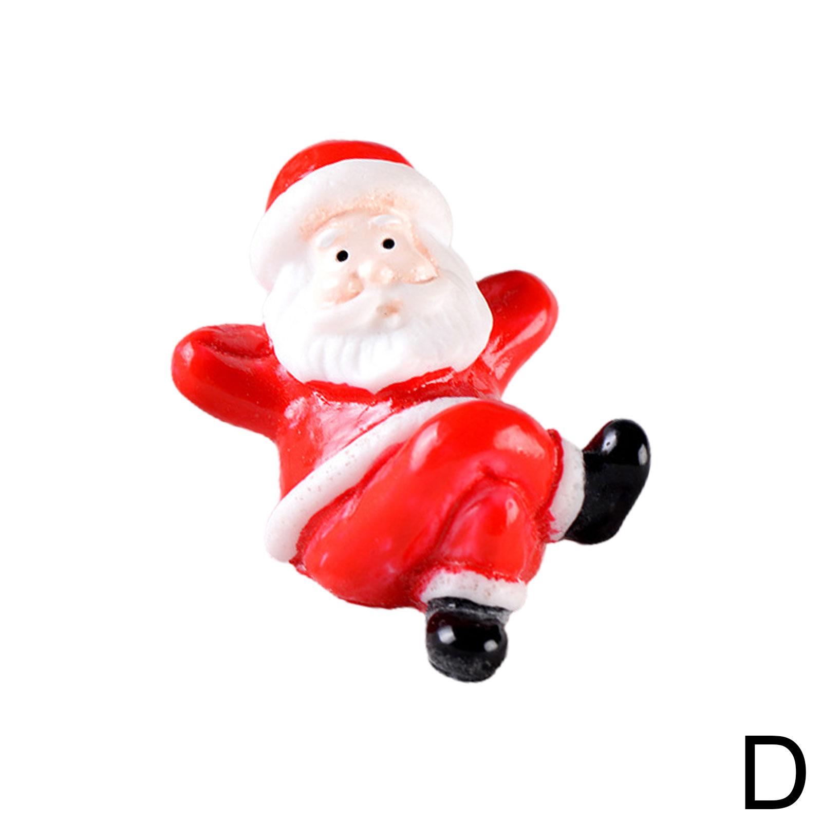 Christmas Miniature Figurines Resin Santa Claus Tabletop Figurines