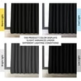 thumbnail image 3 of Half Price Drapes Signature Black Extra Wide Velvet Blackout Curtains (1 Panel), 100WX 120L, 3 of 10